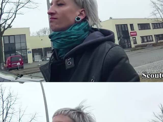 GERMAN SCOUT - SEDUCE SKINNY EMO TEENAGER LUNA TO SCREW IN BERLIN CITY - Casting