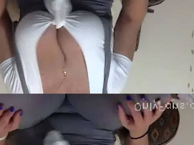 Old Blond Cunt Shows Her Hairy Muff And Big Boobs