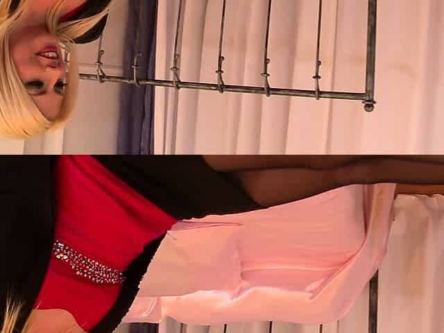 Blonde gives boyfriend a handjob on POV