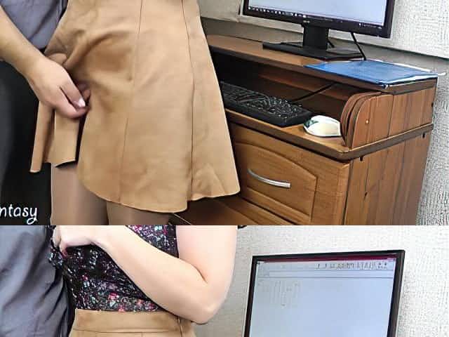 Wife cheating on spouse at work with the boss