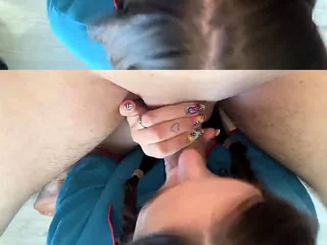 RUSSIAN TEEN BRUNETTE'S POV BLOWJOB