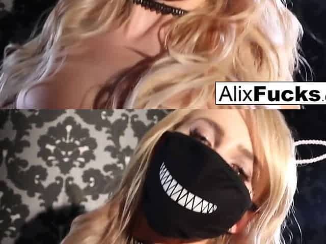 Alix Lynx - Has A Fun Halloween Solo Romp With Her Pumpkins