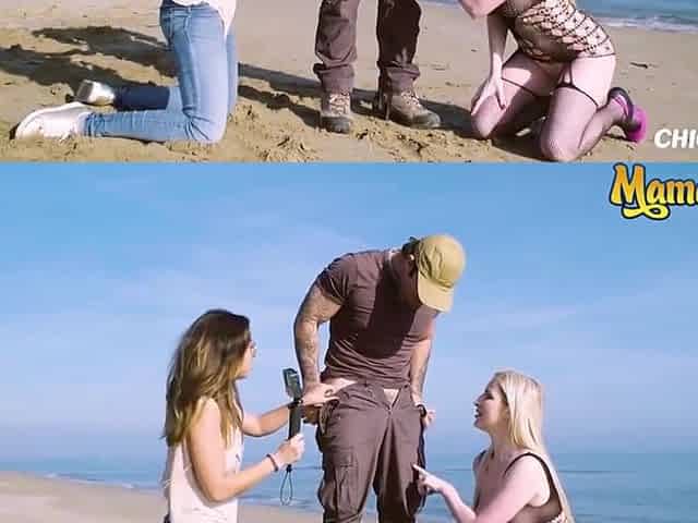 Models Devour Photographer After Beach Shoot - Frida Sante And Georgie Lyall