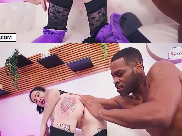 Megan Inky Busty Tattooed Adventuress Needs Two Cocks For Orgasm 1
