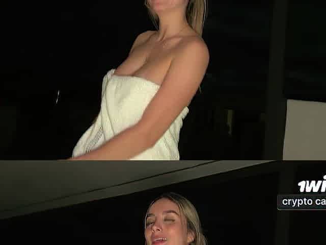 Banging with a stranger in the hotel jacuzzi! Abby love