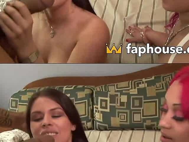 Nubile interracial honeypot gapes over gargantuan