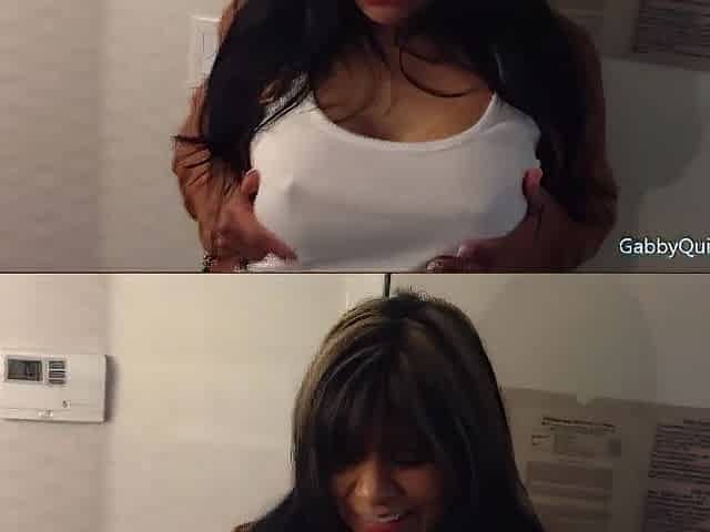 Hotel Hook Up! Concupiscent Mexi-mother I'd like to fuck Gabby Quinteros Masturbates!