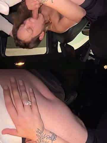 Creamy, Curly Twat mother I'd like to fuck Riding My Knob in the Backseat