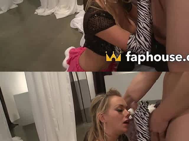 Sexy blond hair babe breezy drilled in the culo by ample