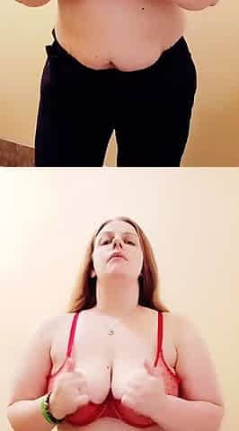 Great Big Boobs On Masturbating Redhead