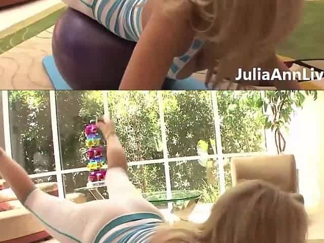 Yoga smic MILF Julia Ann Likes Anal with her Buff Instructor
