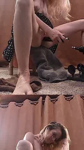 Demons Bangs Herself With Sex Machine In A Polkadot Petticoat Topless FULL EPISODE