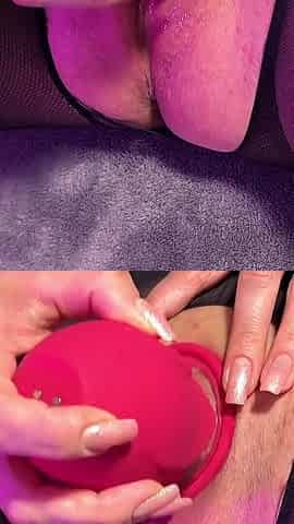 Naughty Female Vacuum Toy Sucked All the Juices Out of My Tender Pussy Along with an Orgasm
