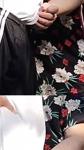 Mother-in-law Holds My Dick While I Pee and Then Sucks It in Public