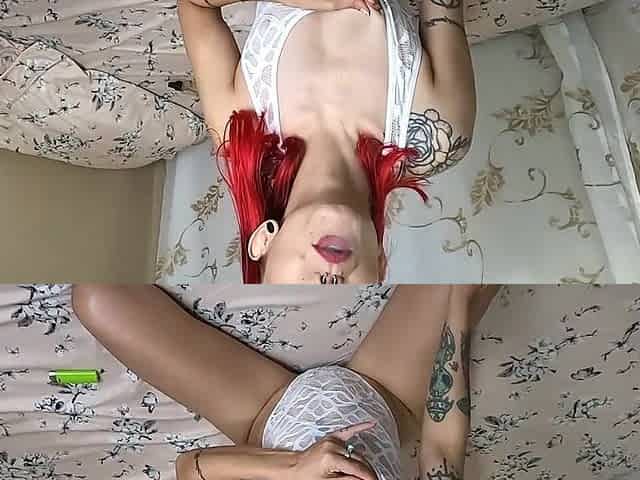 Latin chick Playgirl RedHead Will Train U All About Cigarettes