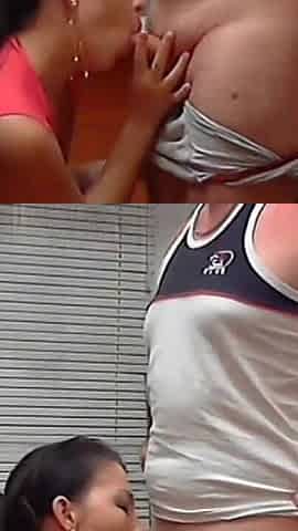 A Good Wife Sucks a Hubby's Cock in the Kitchen
