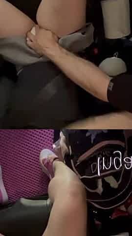 Step Brother Fucks Teen Blonde by the Car Hard