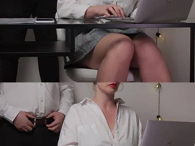 Married boss fondles his secretary's titties and screws her hard