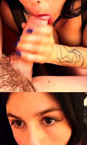 Blowjob POV blowjob cumshot facial brunette pov