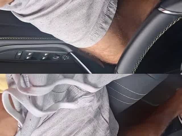 Redhead Watching A Man Masturbating In A Car In Public!
