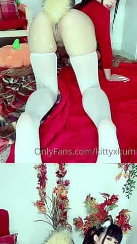 Pink pussy and ass kinky solo toy fun