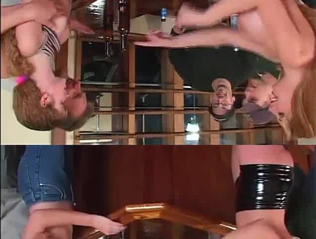 Breasty blond enjoys sex with chocolate on her large breasts