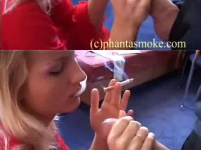 Angela Smoking sucking and fucking