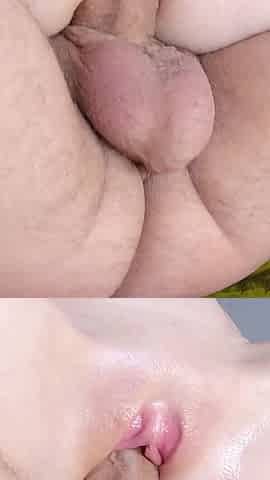 Oiled Tight Pink Pussy Creampied