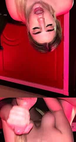 Great ass blonde blowjob and fucking POV