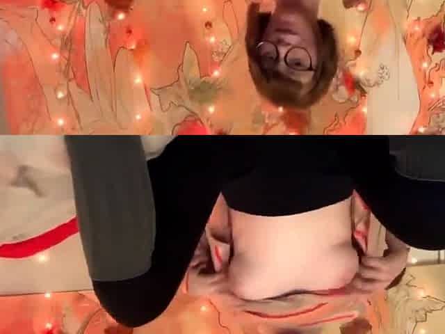 Short-Haired Amateur Spanks Her Big Ass In A Thong!