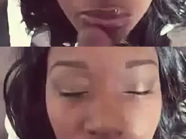 Ebony Amateur's Massive Facial