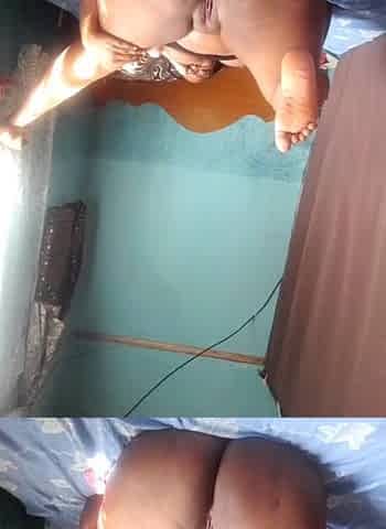 Showing off my ebony pussy and my big ass part 4