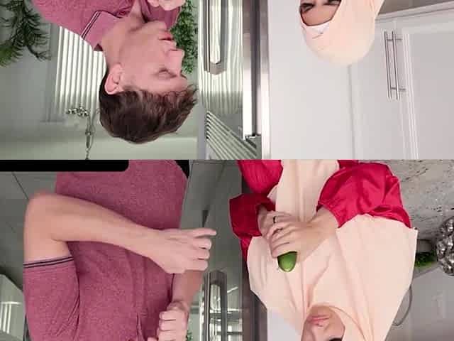Cute muslim wife cant remove her hijab