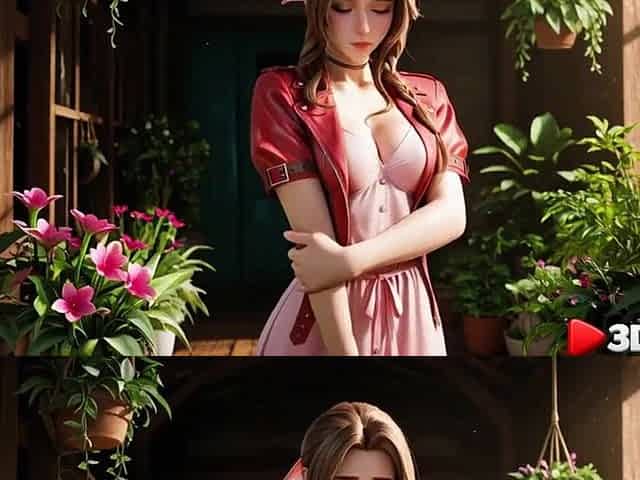 Aerith Gainsborough likes getting banged by a biggest ebony wang [AI]