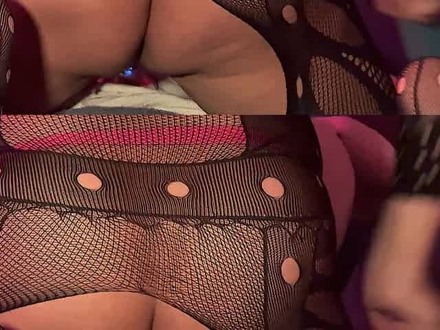 Horny bunny beauty orgasming