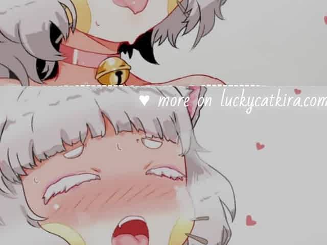 Erotic ASMR Cat Beauty Gives U Breathy Kisses, Ear Licks, and Groans