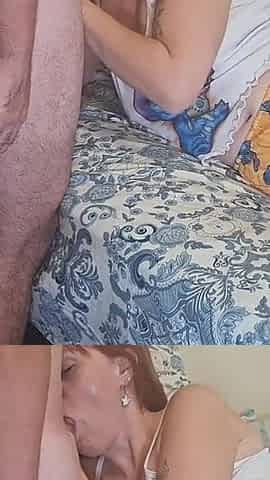Enjoying the Redheaded Babysitter's Pink Pussy