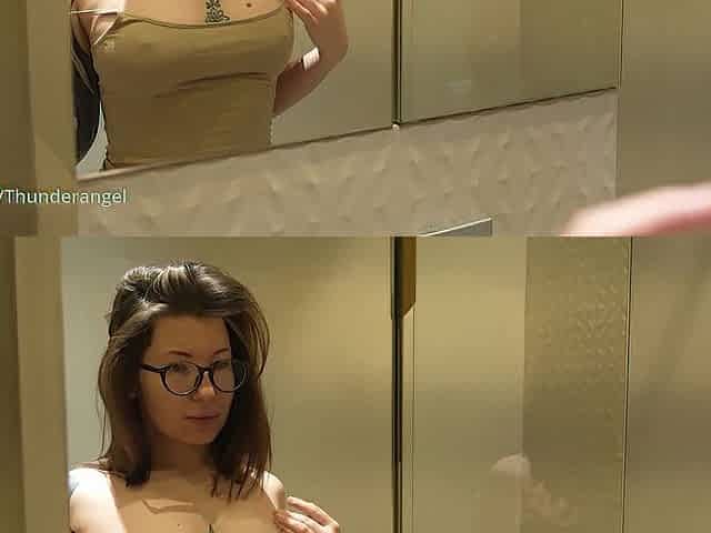 Large butt honey groaning in shower and playing with her swollen love button
