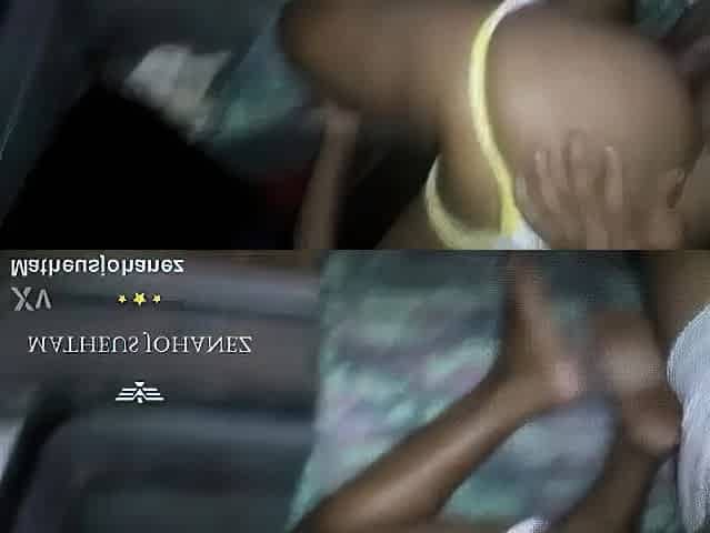 Banging the cunt of a youthful ebony woman in the woods at night.