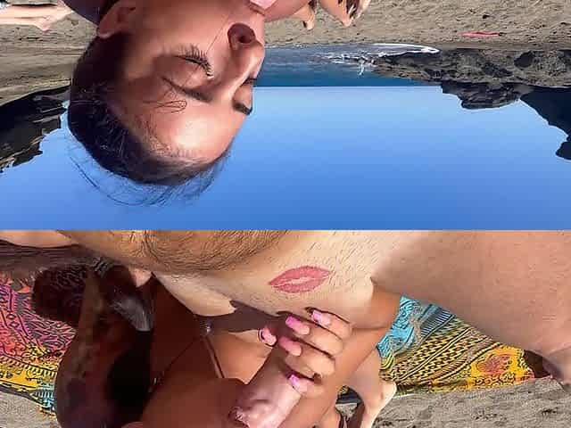 I get banged on the beach with a voyeur from Hotmy.top