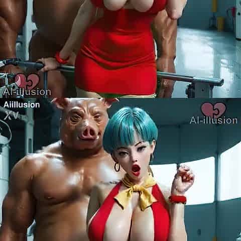 The Secret Between Bulma and Oolong 1 (AI-generated) (No live-action) (NSFW)