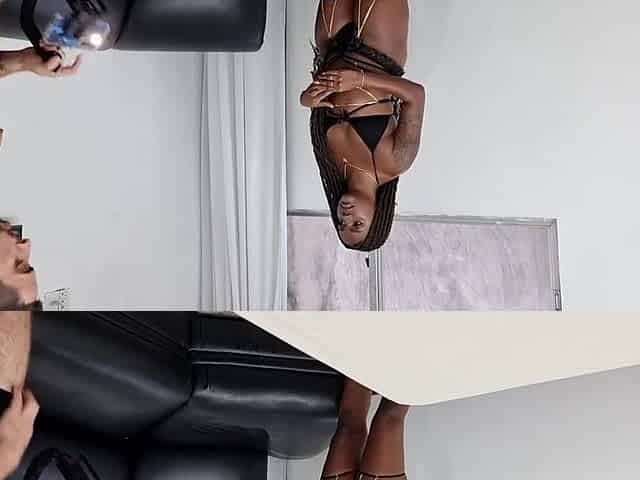 Behind the scenes of the recording of the youthful horse Jady Martins letting Jr Doidera put it up her butt