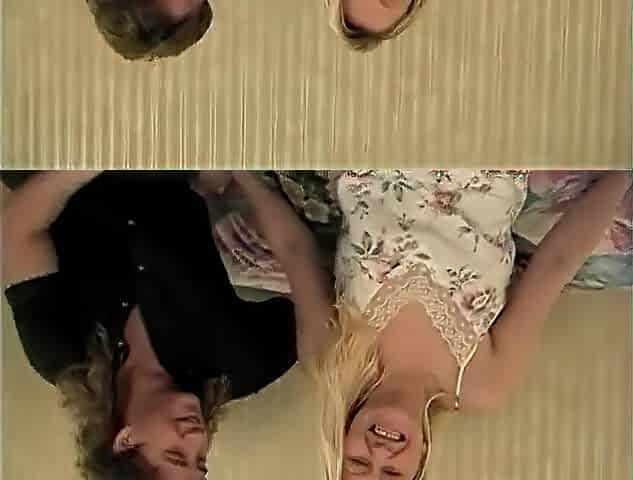 Obese blond playgirl sucks 2 dongs then double-permeated