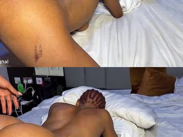 that babe pulls out loads of cum from his large rod