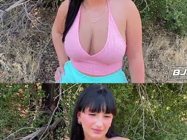 BJRAW Aleksa Mink makes him cum with her throat