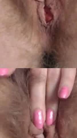 Hairy Pussy Masturbation Close up