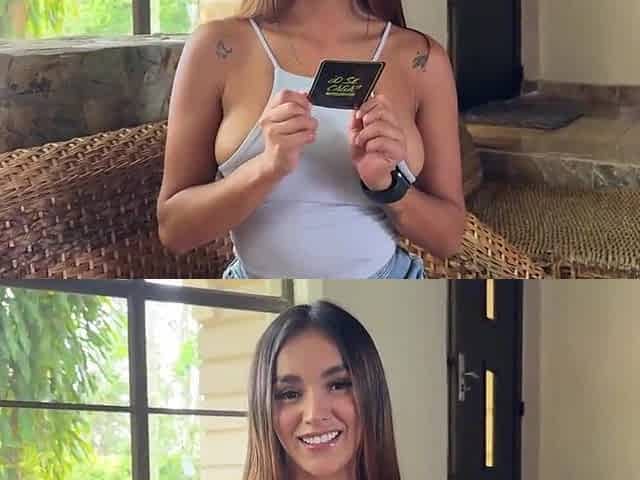 I'm playing truth or dare with my stepbrother! What a large wang this chab has!
