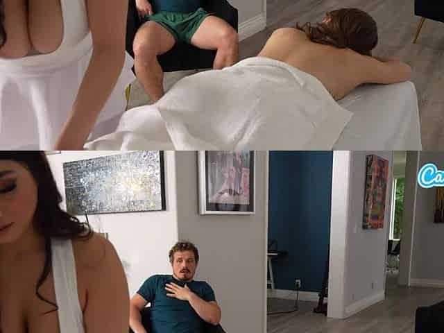 Large Tit Masseuse Gets BUSTED Banging Her Client
