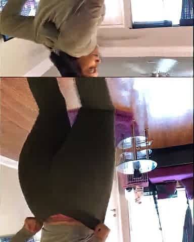Large Booty Black Wagging Tail