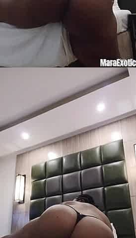 Horny Fat Ass Ebony Dry Humping, Riding Her Bed